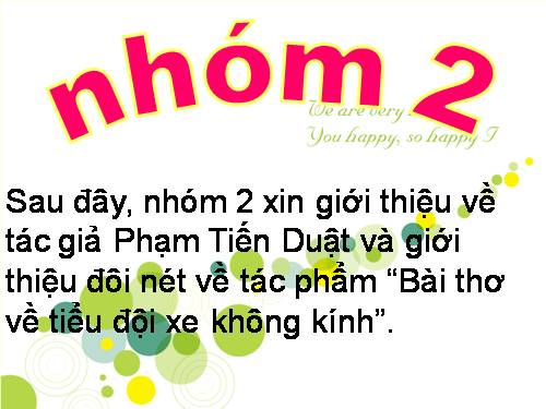 Bài 10. Bài thơ về tiểu đội xe không kính