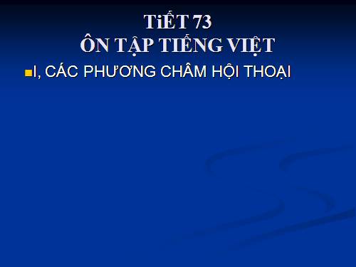 Bài 14. Ôn tập phần Tiếng Việt (Các phương châm hội thoại)