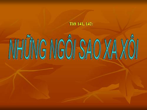 Bài 28. Những ngôi sao xa xôi