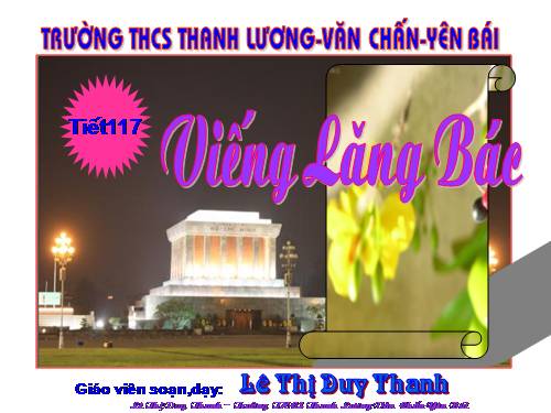 Bài 23. Viếng lăng Bác