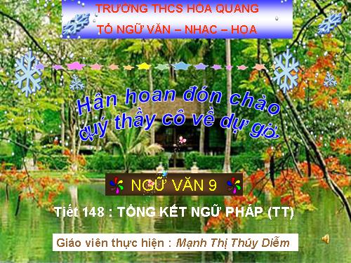 Bài 30. Tổng kết về ngữ pháp (tiếp theo)