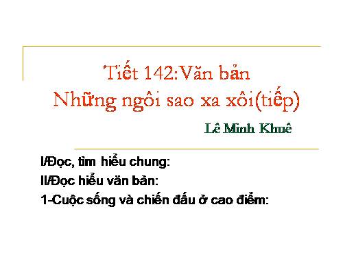 Bài 28. Những ngôi sao xa xôi