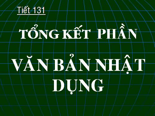 Bài 26. Tổng kết phần văn bản nhật dụng