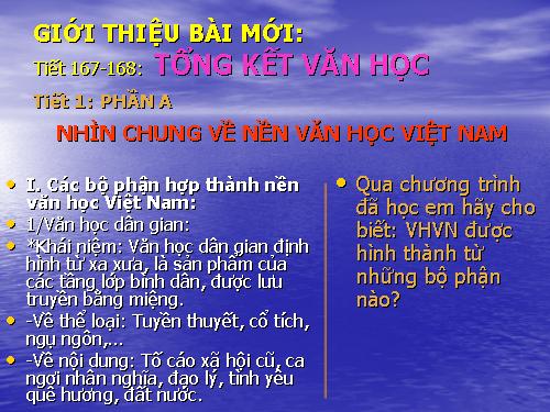 Bài 33. Tổng kết phần Văn học