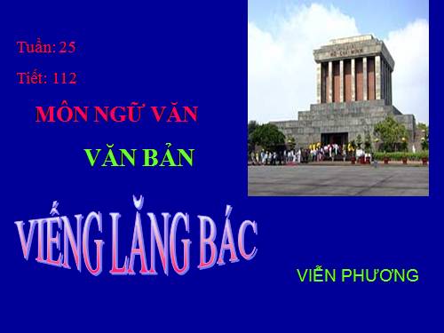 Bài 23. Viếng lăng Bác