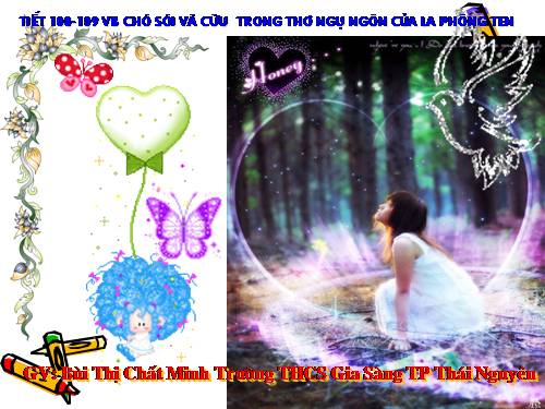 Bài 21. Chó sói và cừu trong thơ ngụ ngôn của La Phông-ten