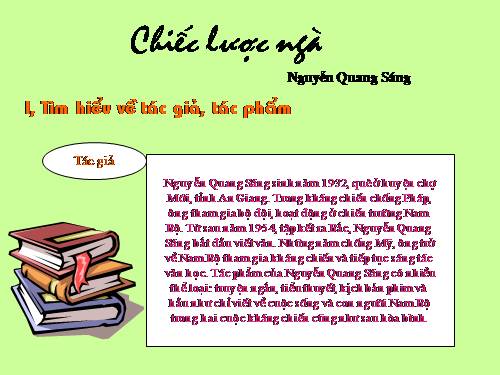 Bài 15. Chiếc lược ngà