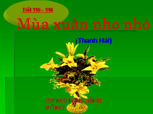 Bài 23. Mùa xuân nho nhỏ