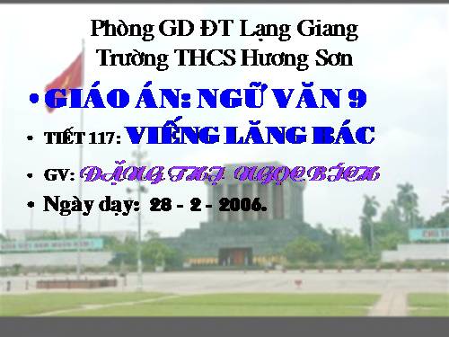 Bài 23. Viếng lăng Bác