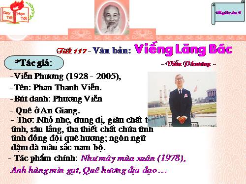 Bài 23. Viếng lăng Bác