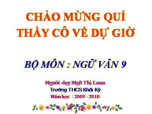 Bài 20. Các thành phần biệt lập (tiếp theo)