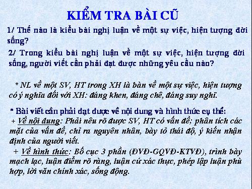 Bài 20. Nghị luận về một vấn đề tư tưởng, đạo lí