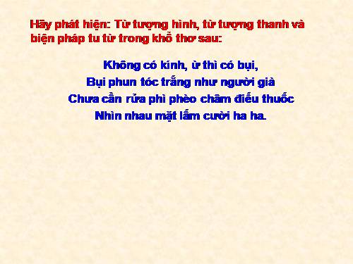 Bài 11. Tổng kết về từ vựng (Từ tượng thanh, tượng hình, một số phép tu từ từ vựng)