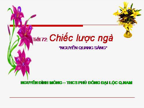 Bài 15. Chiếc lược ngà