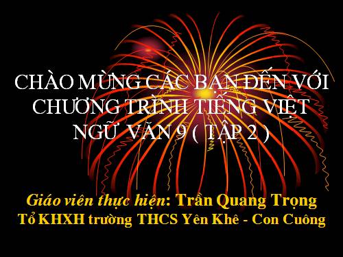 Bài 20. Các thành phần biệt lập (tiếp theo)