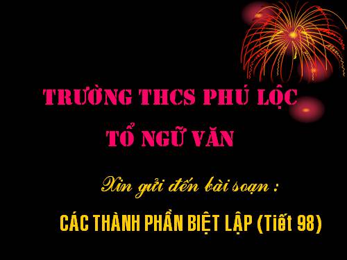 Bài 19. Các thành phần biệt lập