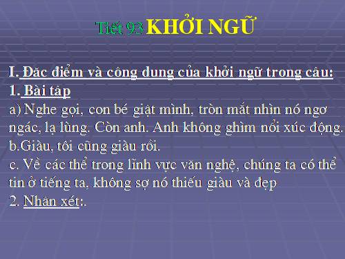 Bài 18. Khởi ngữ