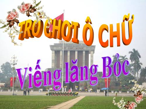 GIẢI Ô CHỮ VLB