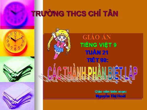 Bài 19. Các thành phần biệt lập