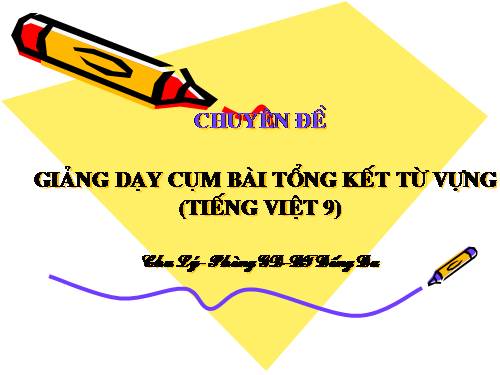 Chuyên đế Tiếng Việt 9