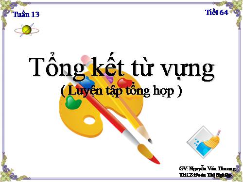 Bài 12. Tổng kết về từ vựng (Luyện tập tổng hợp)