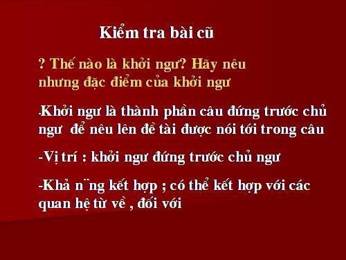 Bài 19. Các thành phần biệt lập