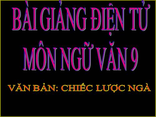 Bài 15. Chiếc lược ngà