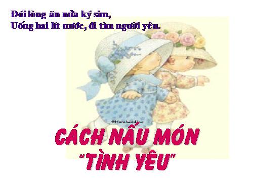 NẤU MÓN TÌNH YÊU