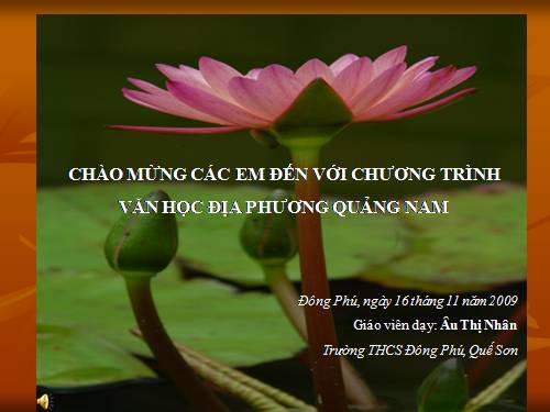 Bài 9. Chương trình địa phương (phần Văn)