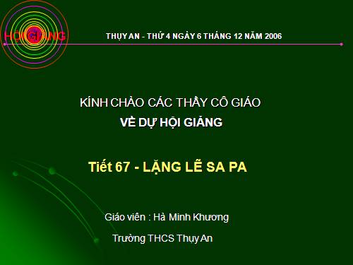 Bài 14. Lặng lẽ Sa Pa
