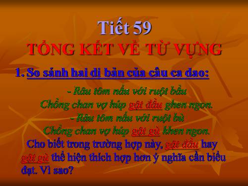 Bài 12. Tổng kết về từ vựng (Luyện tập tổng hợp)