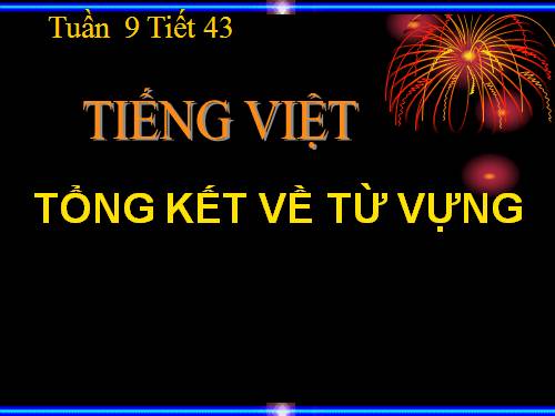 Bài 9. Tổng kết về từ vựng (Từ đơn, từ phức,... từ nhiều nghĩa; Từ đồng âm,... trường từ vựng)