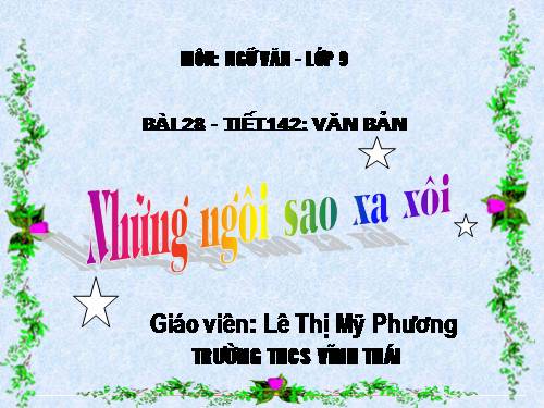 Bài 28. Những ngôi sao xa xôi