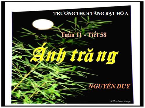 Bài 12. Ánh trăng