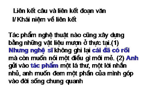 Bài 21. Liên kết câu và liên kết đoạn văn