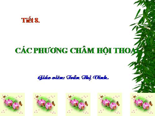 Bài 1. Các phương châm hội thoại