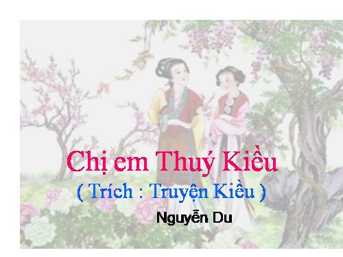 Bài 6. Chị em Thúy Kiều