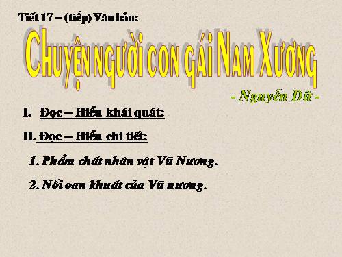 Bài 4. Chuyện người con gái Nam Xương