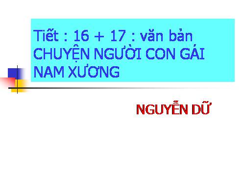 Bài 4. Chuyện người con gái Nam Xương