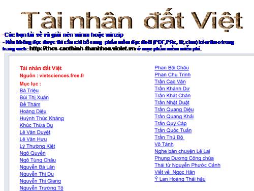 Tài nhân đất Việt