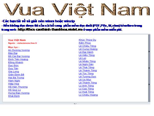 Vua Việt Nam