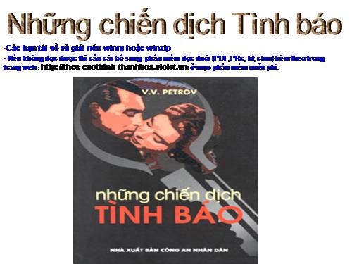 Chiến dịch Tình báo