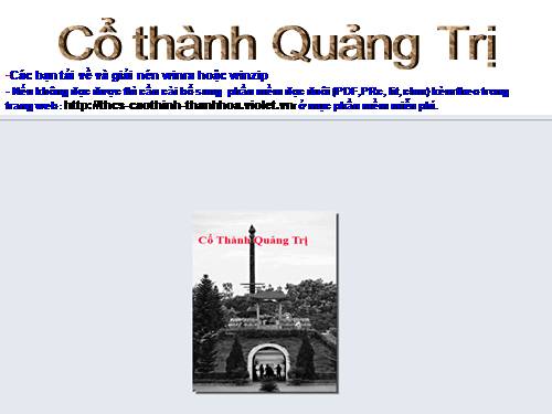 Cổ thành - Quảng Trị 1972