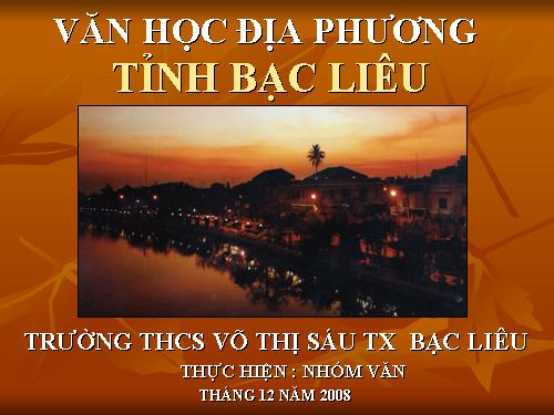 Bài 9. Chương trình địa phương (phần Văn)