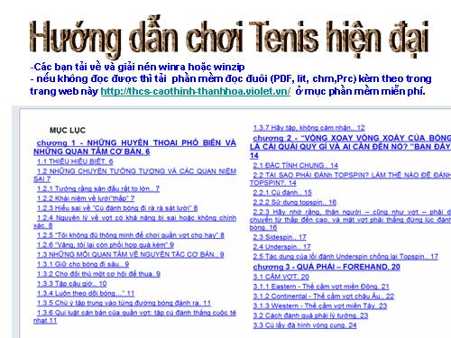 Hướng dẫn chơi tennis