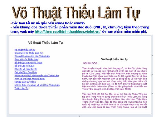 Vo thuat Thieu Lam Tu