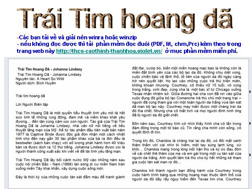 Trái Tim hoang dã