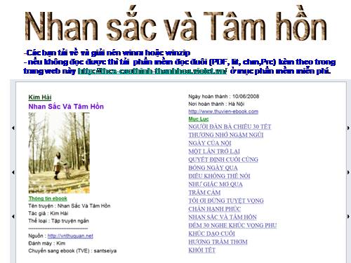 Nhan sắc và Tâm hồn