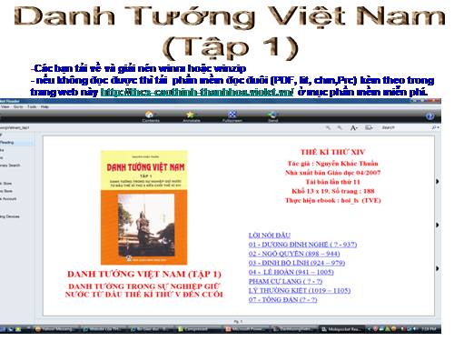 Danh tướng Việt Nam (tập 1)