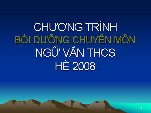 Tập huấn đổi mới pp môn văn